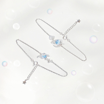 Sterling Silver Planet Girlfriend Two Bracelet Girls Small Design Simple Student Gift 2021 New Exquisite