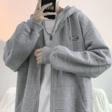 Tide, толстовка с капюшоном для влюбленных, куртка, демисезонный спортивный мужской кардиган с молнией, свободный крой, в американском стиле