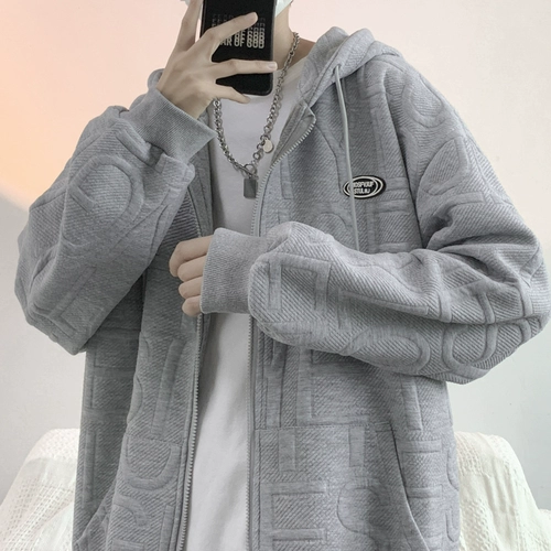 Tide, толстовка с капюшоном для влюбленных, куртка, демисезонный спортивный мужской кардиган с молнией, свободный крой, в американском стиле