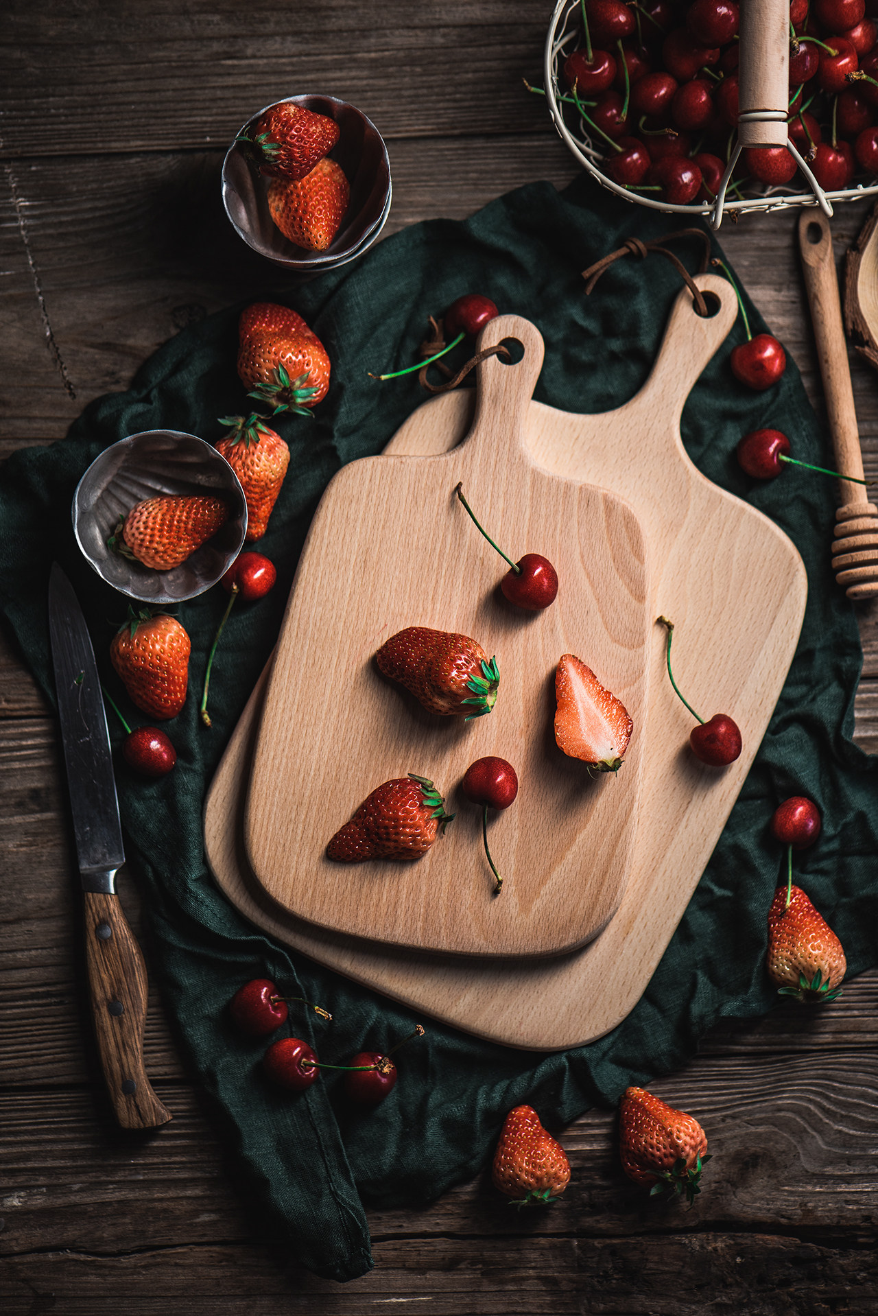 Natural log handle Hanging Chopping Board Bread Plate Gourmet Breakfast Photography Props Kitchen Tool Baking-Taobao