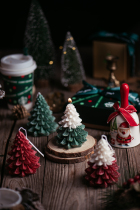 Christmas scented candles gifts home decoration window dining table shop ornaments handmade gift box photography props