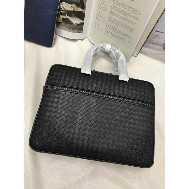 Men's handbag 2022 new fashion business headlayer Bull Leather Weave Single Shoulder Diagonal Satchel Briefcase