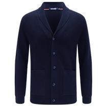 Wool] Navigare Italian small sailing casual knitted cardigan mens autumn waffle sweater jacket