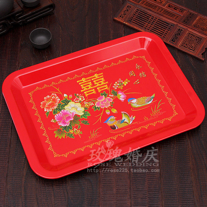 Wedding Wedding Hotel Supplies Wedding Candy Tray Toast Tea Toast Tray Iron Fruit Tray Rectangular Fruit Tray