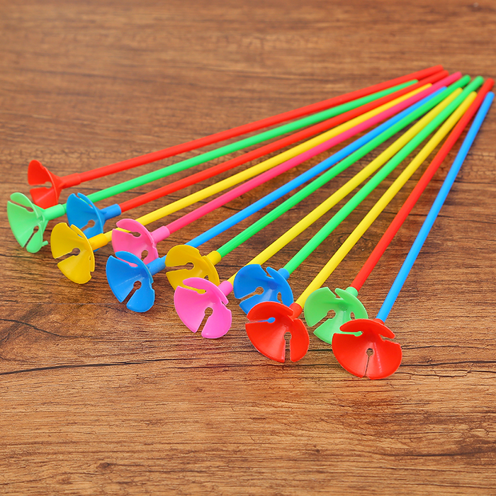 Wedding festive supplies Festive children's opening event modeling decoration Balloon accessories stick pole holder Multicolor