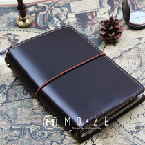 MOZE Italy imported cowhide notepad Hand account Business high-end diary Gift gift notebook