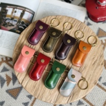 MOZE (8*3 5) first-layer cowhide nail clipper genuine leather case portable storage small leather case nail clipper set