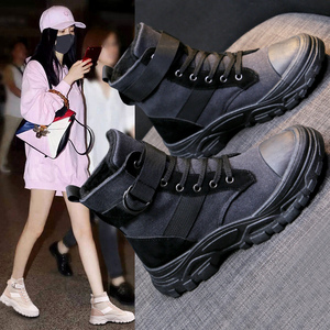 网红爆款马丁靴女2020新款英伦风短靴