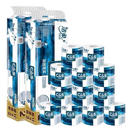 Jierou Coreless Toilet Paper Jj041-12N Blue Surface C&S Toilet Paper 140g*12 Rolls Toilet Tissue 6 Packs Total 72 Rolls Jierou Coreless Toilet Paper Jj041-12N Blue Surface C&S Toilet Paper 140g*12 Rolls Toilet Tissue 6 Packs Total 72 Rolls