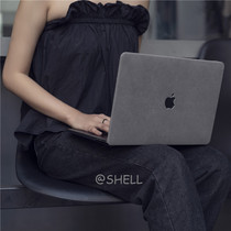 SHELL)MacBook notebook suede protective shell pro16 inch suede gray shell air13 15 A2179