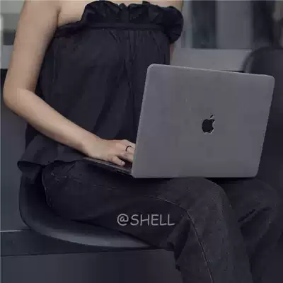 SHELL)MacBook notebook suede Protective case pro16 inch suede gray SHELL air13 15 A2179