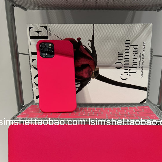 쉘 apt MacBook Apple Laptop Air13 보호 케이스 M4 Rose Red Pro16/14/15 방지 소프트 케이스