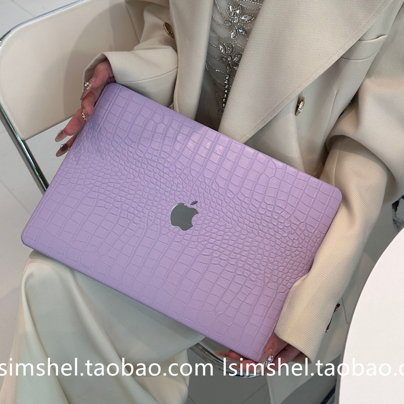 Shell丨Suitable for MacBook Original Apple Protective Case Huawei Notebook Neo New Lavender Crocodile Pattern Macbookair13.6Pro14M 4inch Soft 16/ 15inch Max