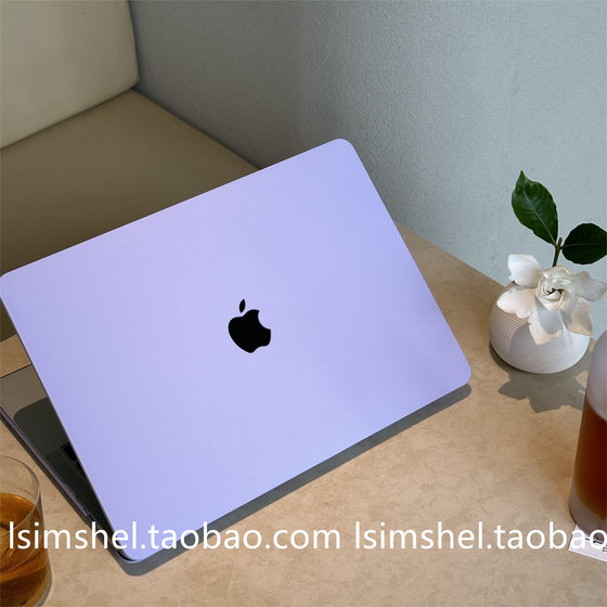 SHELL丨适用于MacBook苹果笔记本Air13保护壳M4Pro14寸香芋紫pro16Max夏日清新个性手机壳15/13寸ins风电脑壳