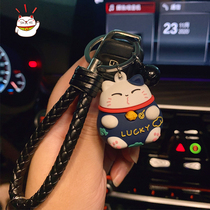 Key button 2021 lovers a net red Korean style female delicately cute pendant resistant to dirty car key chain hanging decoration
