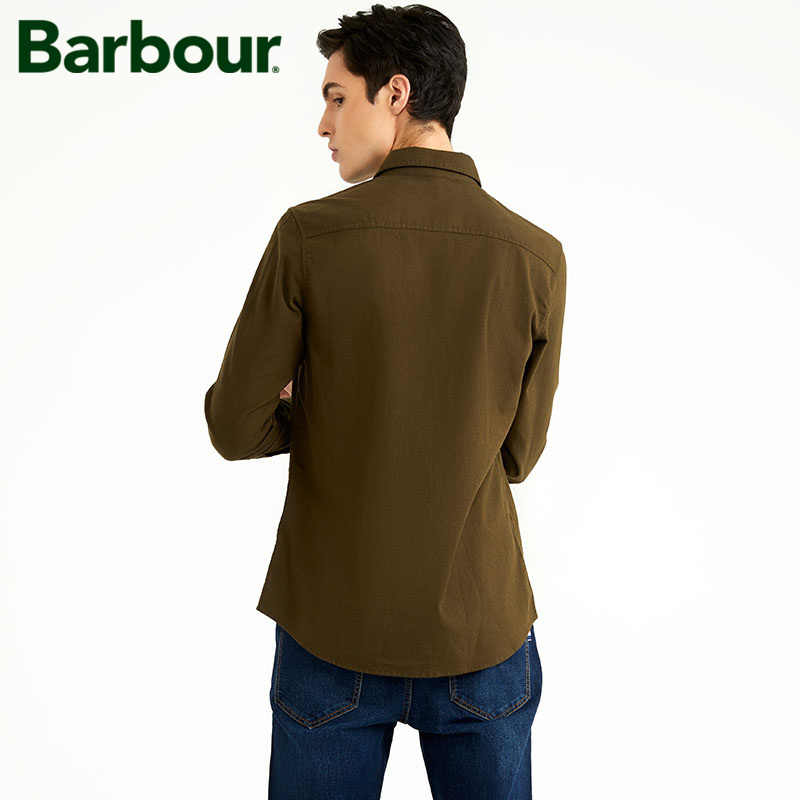 英国 Barbour 巴伯尔 简约纯色男式长袖衬衫 天猫优惠券折后￥169包邮（￥179-10）3色可选