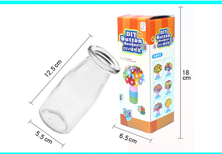 Lễ Tạ ơn nút quà tặng trẻ em mẫu giáo DIY sáng tạo thủ công gói vật liệu nút hoa chậu cây thiệp 20 10 handmade