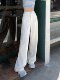 Summer Thin Three-Proof Tencel Jeans for Women, Spring and Autumn Lyocell Lightweight Wide-Leg Drapey High-End White Pants