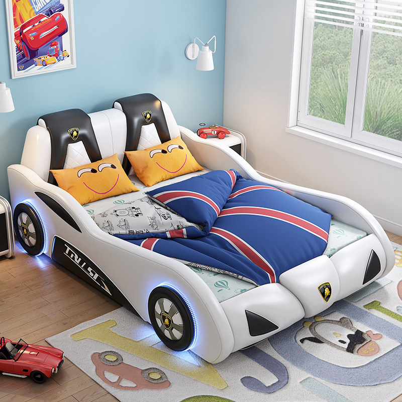 Children's bed boy car shape single bed small bed children's room furniture combination set girl cartoon car bed