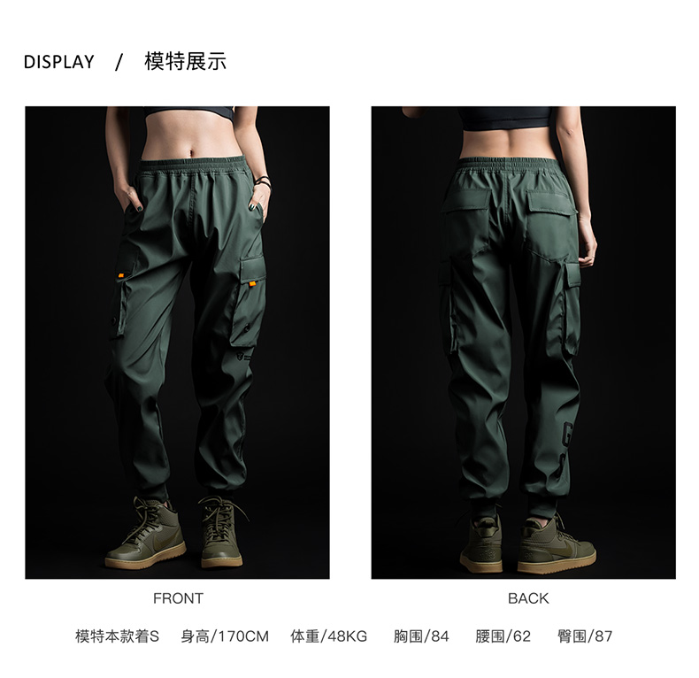 Monster Guardians overalls quân xanh mùa hè thoáng khí quần dệt nữ tập thể dục chân chùm quần thể thao - Quần thể thao quần short nam the thao
