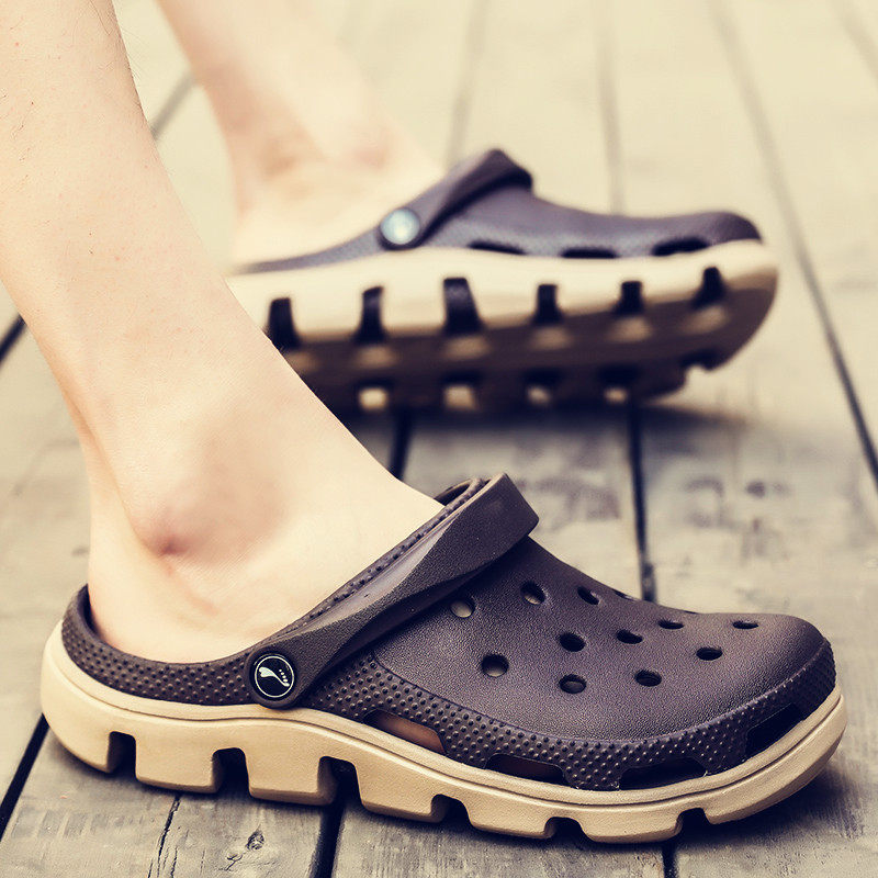 Cave shoes men's sandals men's ins trend Korean version 2022 new summer outdoor personality beach shoes slippers men