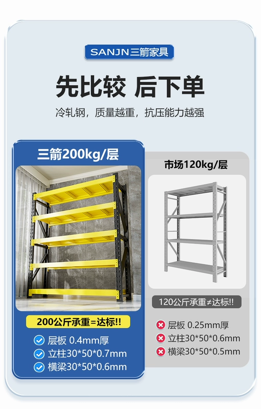 Kệ để đồ kho nhiều tầng giá để đồ nặng kho phòng siêu thị nhà để xe thể hiện hộ gia đình chở hàng giá để đồ kệ sắt trang trí cây cảnh kệ trưng bày sách