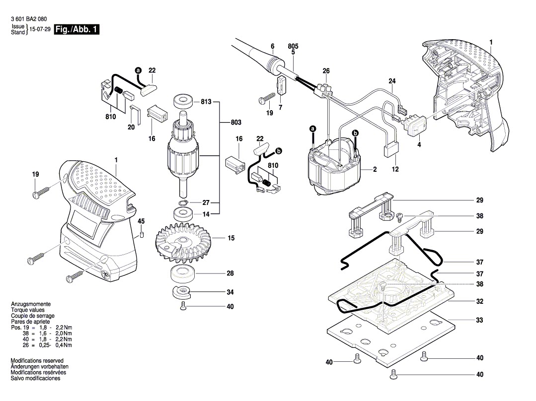 German BOSCH Bosch GSS1400 A flat sanding machine accessories rotor stator carbon brush switch housing
