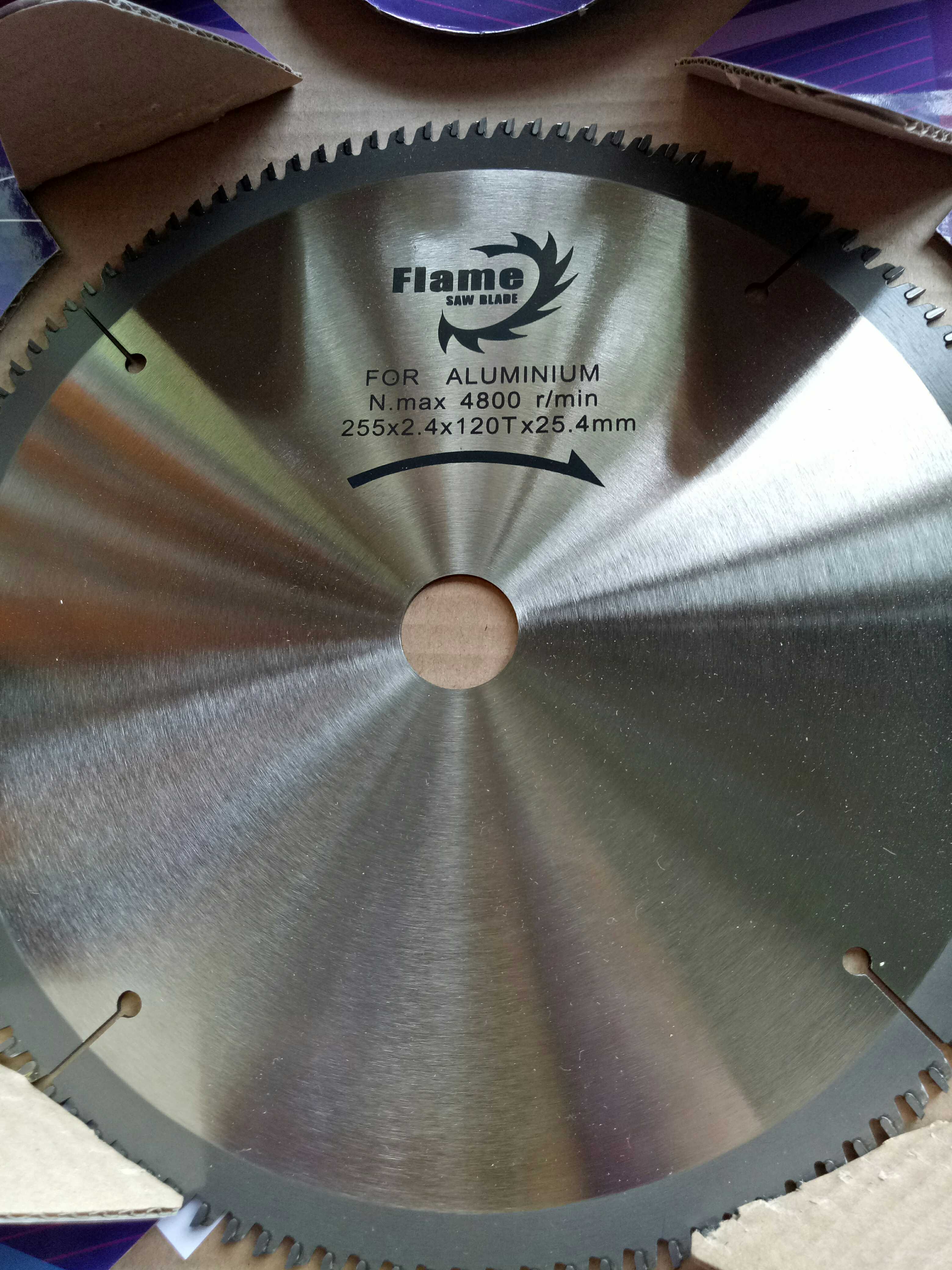 Flame Alloy Saw Blade 10 Inch 255 * 2 4 * 120T* 25 4 100T aluminum with cut-cut sheet aluminum alloy saw blade