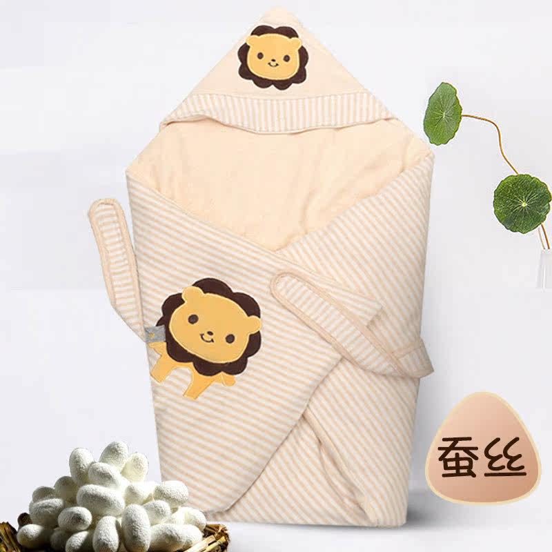 Neonatal baby silk embraced by autumn and winter thickening baby outgoing warm cotton bag is removable