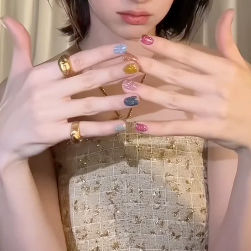 Japanese Crushed Diamond Gel Enoi, Celebrity Style, 10 Colors, Enoi Crushed Diamond Gel Nail Polish New Colors