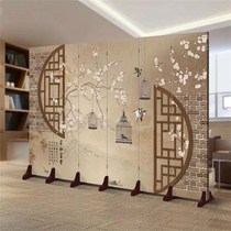 Decorative home Nordic simple new Chinese foldable screen modern partition simple living room seat screen blocking Hotel