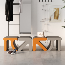 Home doorway Shoes Stool Light Lavish Clothing Shop Little Stools Try Dressing Room Rest Stool Creative in the door can be sat on a shoe stool