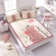 Mùa hè lạnh băng cartoon lụa ba mảnh mat Ruanxi giường 1.8m 1,5 m 1,2 lần mat rửa - Thảm mùa hè chiếu tre cao bằng