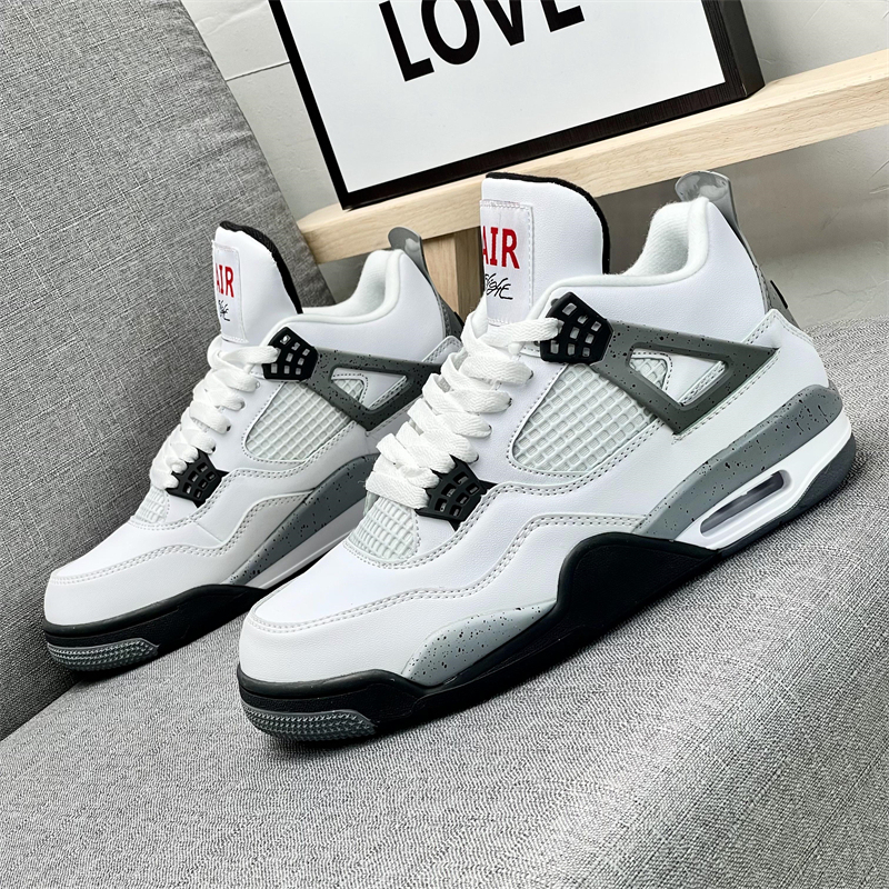 Extra Large Men's Shoes Aj4 White Cement Versatile Plus-Size Shoes Men's Trendy Shoes Sports Shoes 46 Air Cushion 47 Sneakers 48 Extra Large Men's Shoes Aj4 White Cement Versatile Plus-Size Shoes Men's Trendy Shoes Sports Shoes 46 Air Cushion 47 Sneakers 48