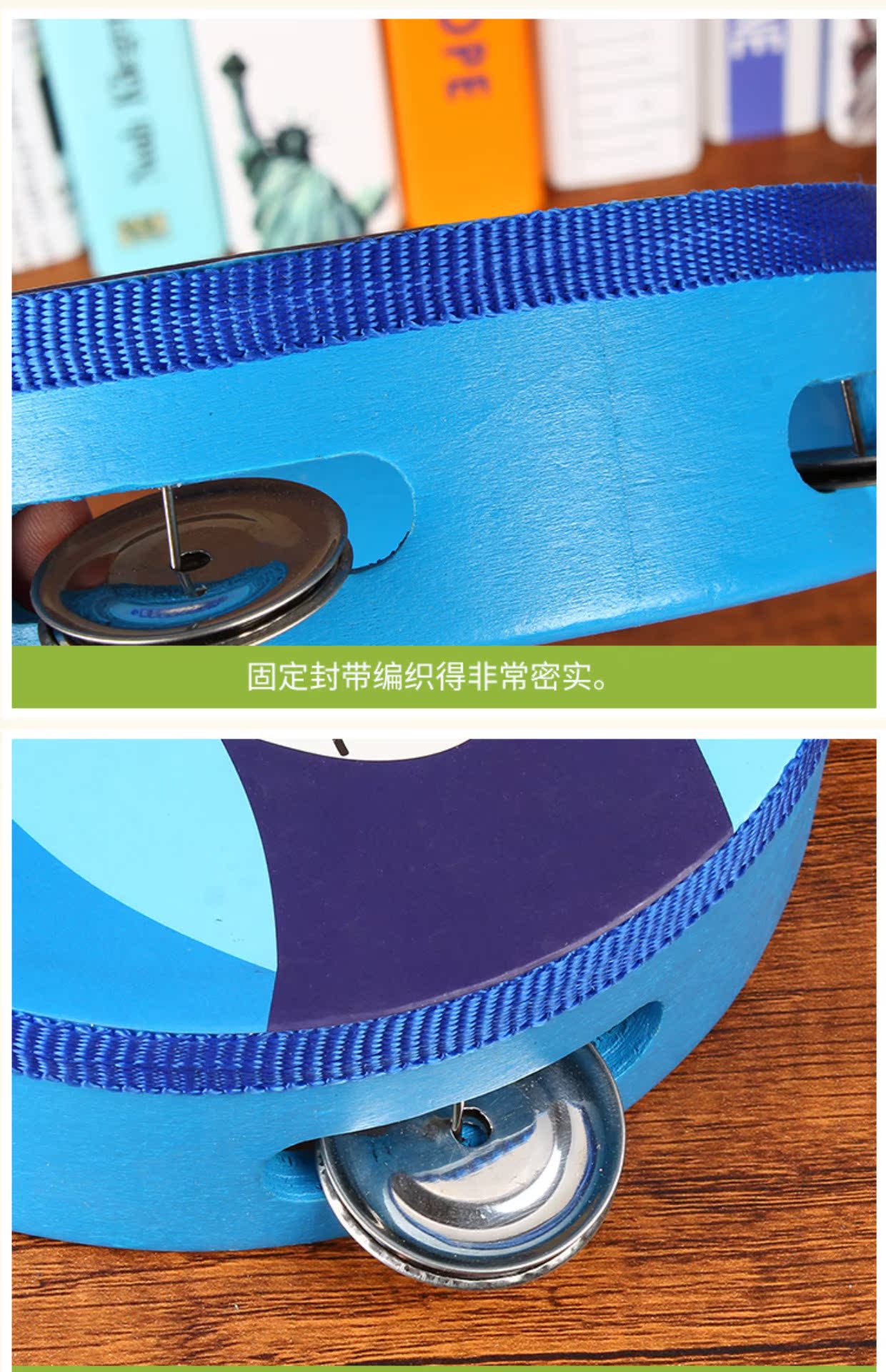 Trống trẻ em tay trống gõ trống gõ trống gõ trống đánh trống gõ chuông nhạc cụ giác ngộ đồ chơi âm nhạc bộ đồ chơi trống và đàn cho bé