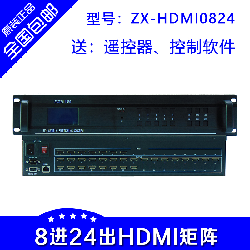 Philosophy 8 into 24 Out of HDMI Matrix HD Matrix Switcher 1080P 8 Road to 24 Luther