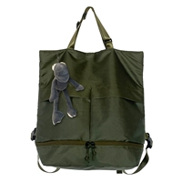 Зеленая+серая подвеска лягушка (плечо и плечи)