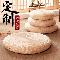Straw futon cushion tatami cushion household meditation and Buddha mat Yoga meditation mat round floor grass mat