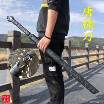 Dragon Springs Tang Cross Knife Decoration Treasure Sword Manganese Steel Integrated Knife Sword outdoor anti-body hand forged and embroidered Spring cutter unopened