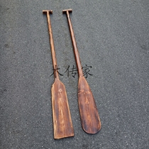 0 8-3 meter charcoal burning paddle to do old retro restaurant decoration ornaments wooden stage performance props solid wood paddle