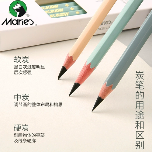 Malley Carbon Pen Sketching Pencil Art специально 7300 карбонизированные карандашные набор