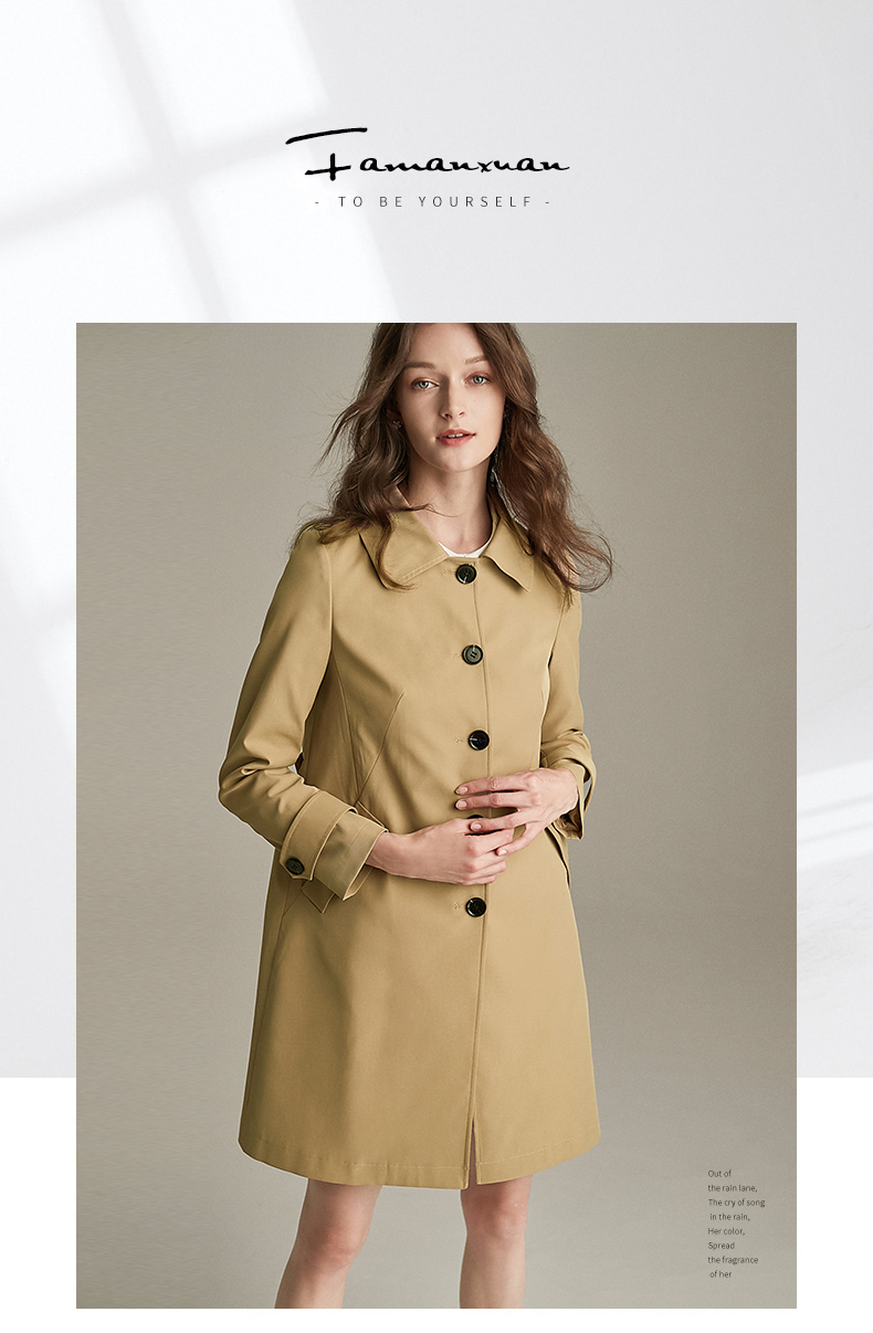Trench pour femme en Polyester en Polyester - Ref 3225907 Image 9