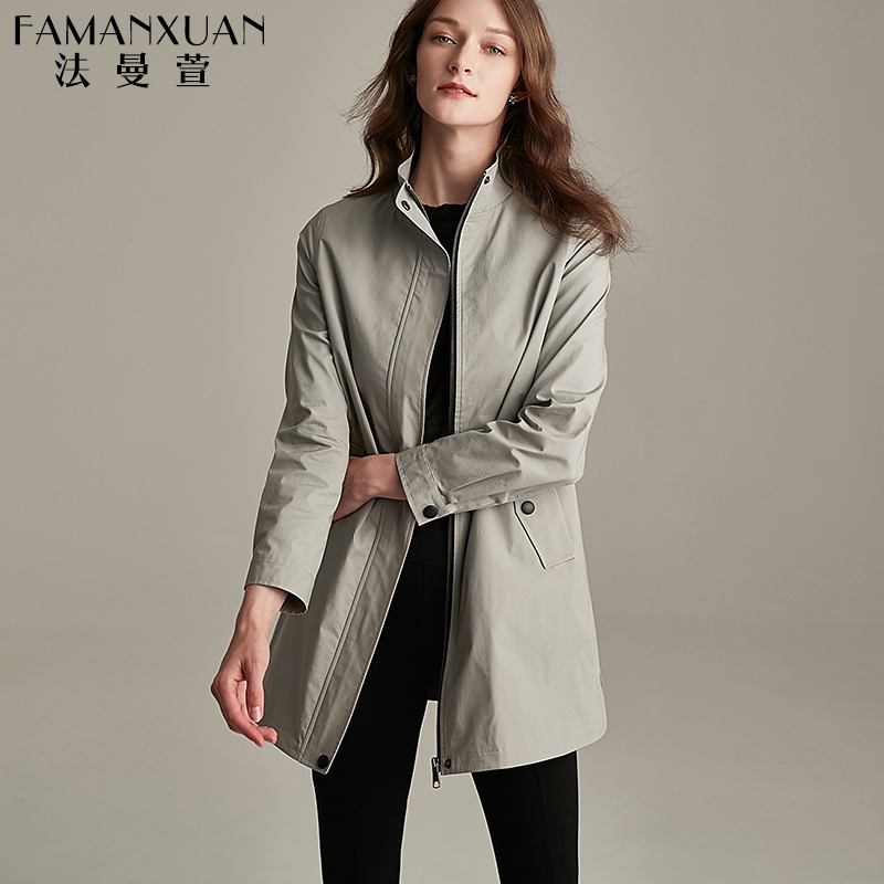 Trench pour femme en Coton - Ref 3227513 Image 3