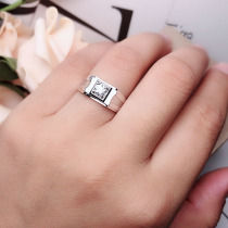 18K gold courting for marriage mens diamond ring naked drill for ring custom platinum 1 carat real diamond ring man