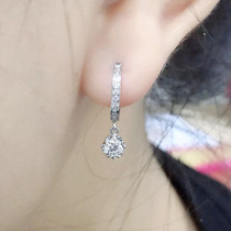 18K Gold Wedding Diamond Earrings Diamond Earrings Diamond Earrings Diamond Earrings Real Drill Naked Drill Ring Designation