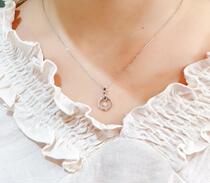 18K Gold Courting Wedding Diamond Necklace Diamond Ring Naked Diamond Ring Custom Platinum Diamond Pendant Woman