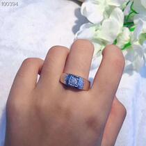 18K gold courting for marriage men drill ring mens ring naked drill custom platinum 1 carat real diamond ring male