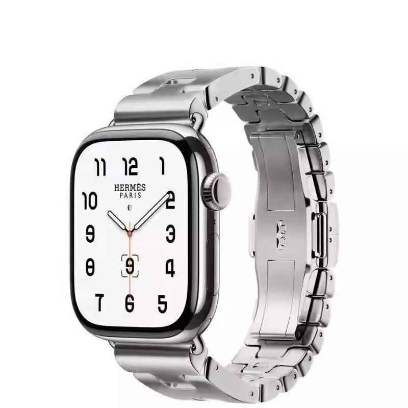 Brand New Original Applewatch Hermes Grand H Steel Band Ultra/S11/10 Apple Watch Band