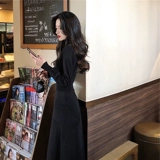 Демисезонное трикотажное платье, длинный свитер, длинная юбка, коллекция 2021, яркий броский стиль, длина макси