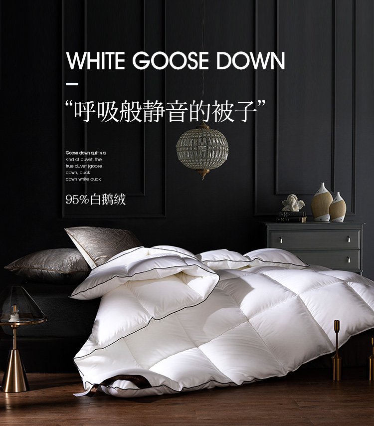 Five-star hotel duvet 95 white goose down winter quilt thickened warm quilt quilt single double duck quilt core